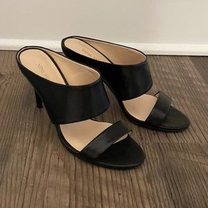 Nine West Heeled Strappy Sandals, Black, Size 7